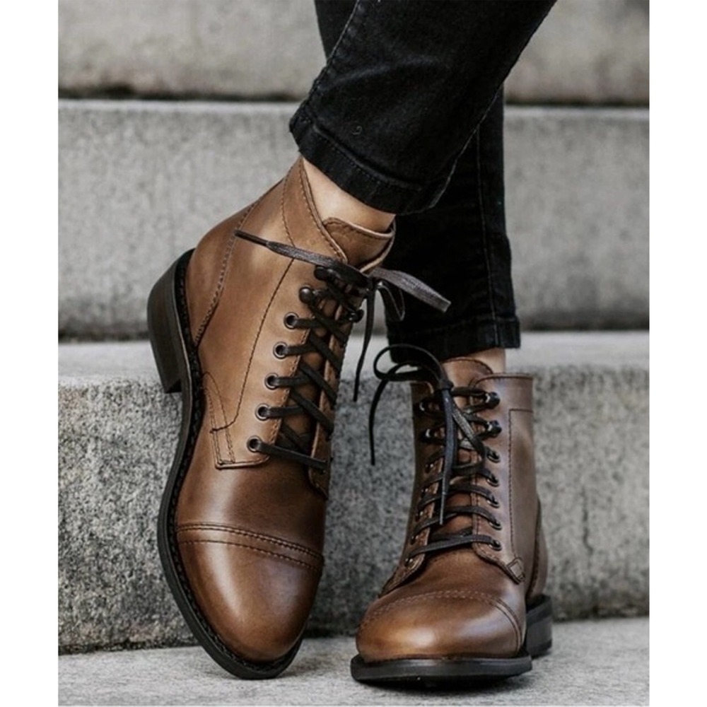 NIB Thursday Boot Company President Boots Natural Tan Women 5